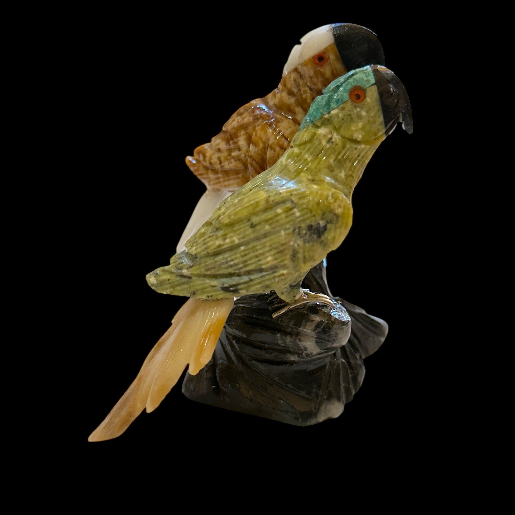 The GodParents: Hand - Carved Stone Macaws - From The Andes
