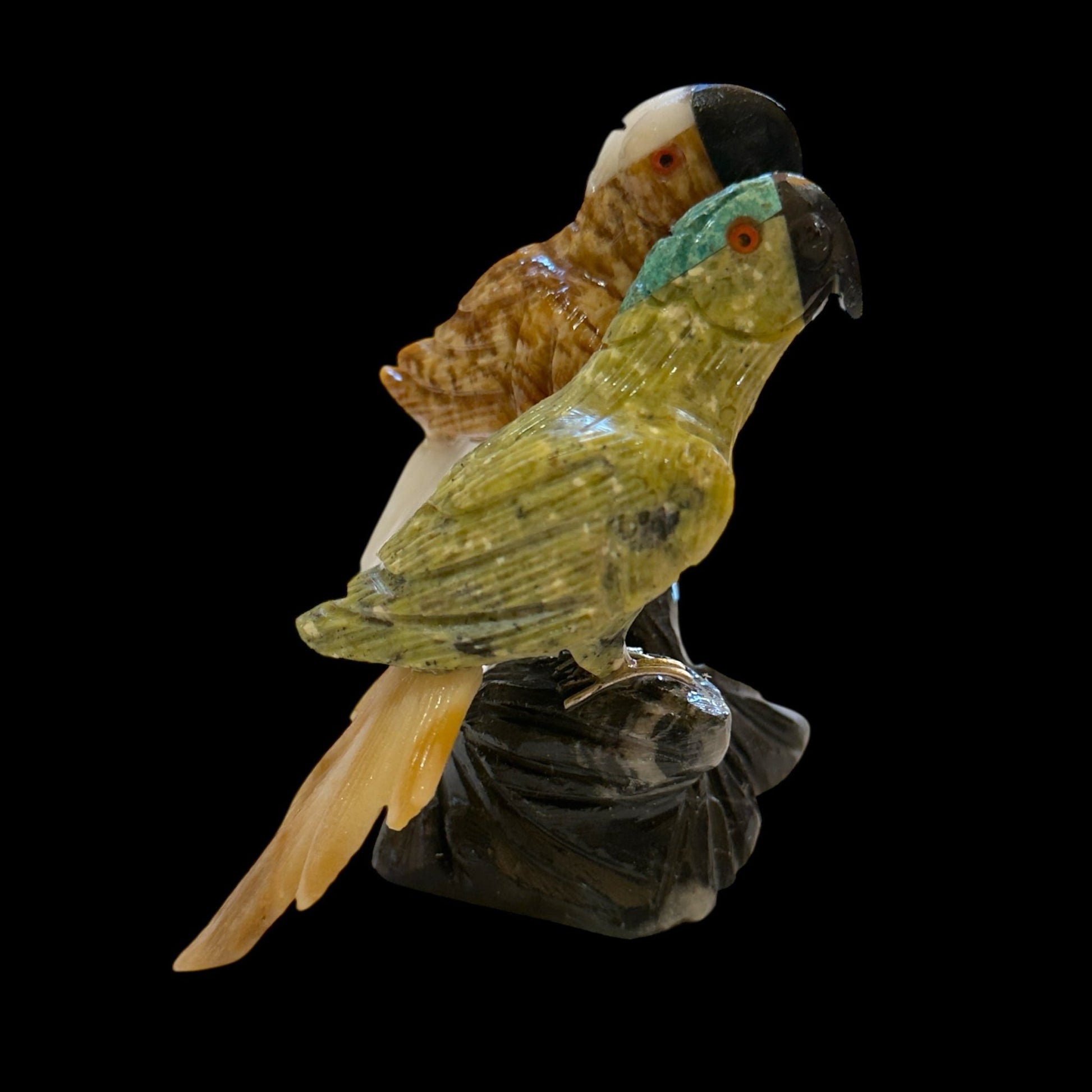 The GodParents: Hand - Carved Stone Macaws - From The Andes