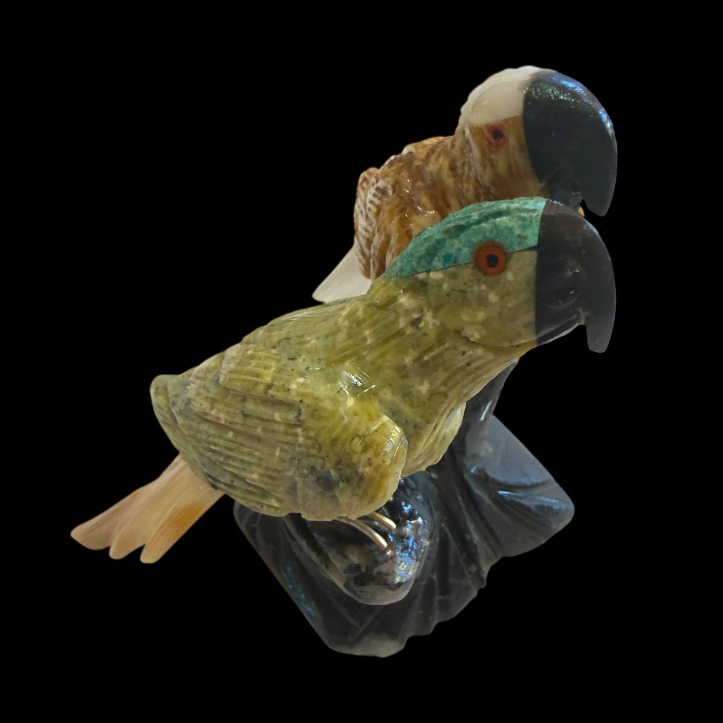 The GodParents: Hand - Carved Stone Macaws - From The Andes