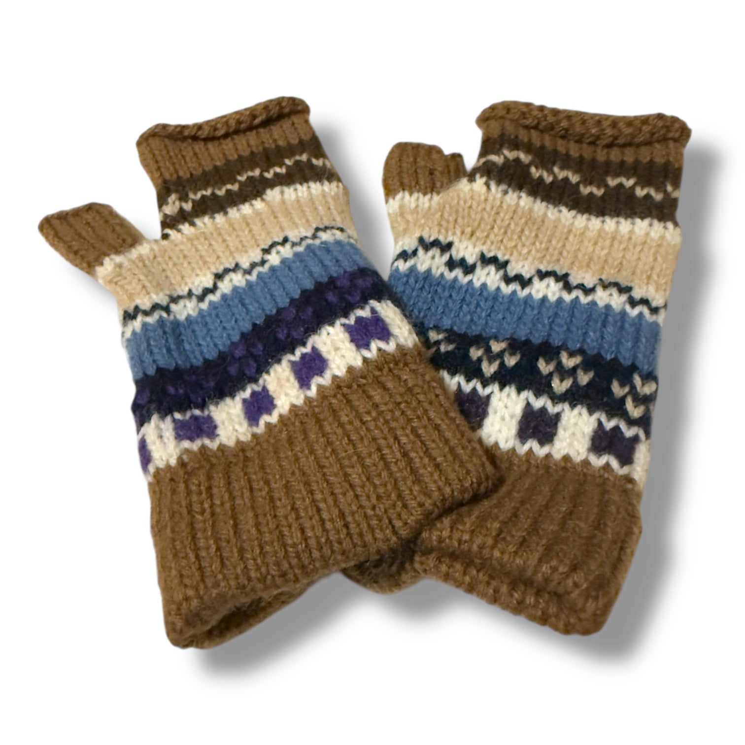 The Gunnison Alpaca Fingerless Gloves - From The Andes