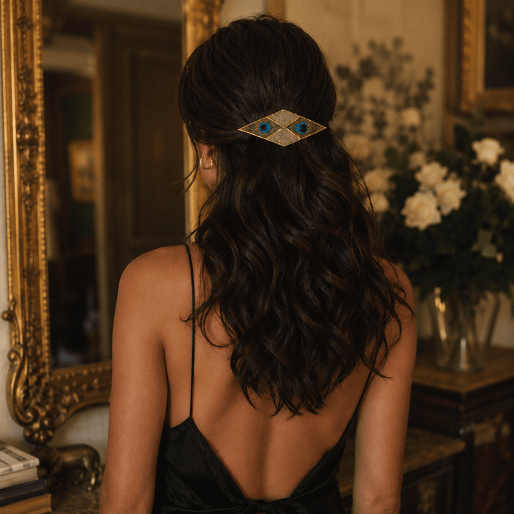 The Peacock Eye | Handcrafted Indonesian Barrette - From The Andes