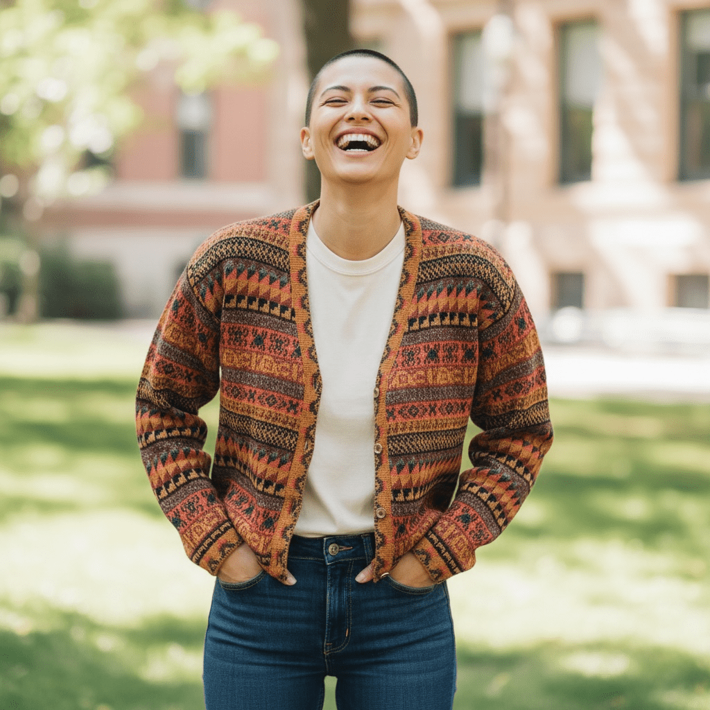 The Vienna Alpaca Jacquard Cardigan - From The Andes