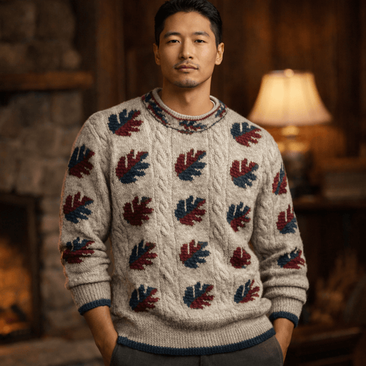 Telluride Alpaca Jacquard Crewneck - From The Andes