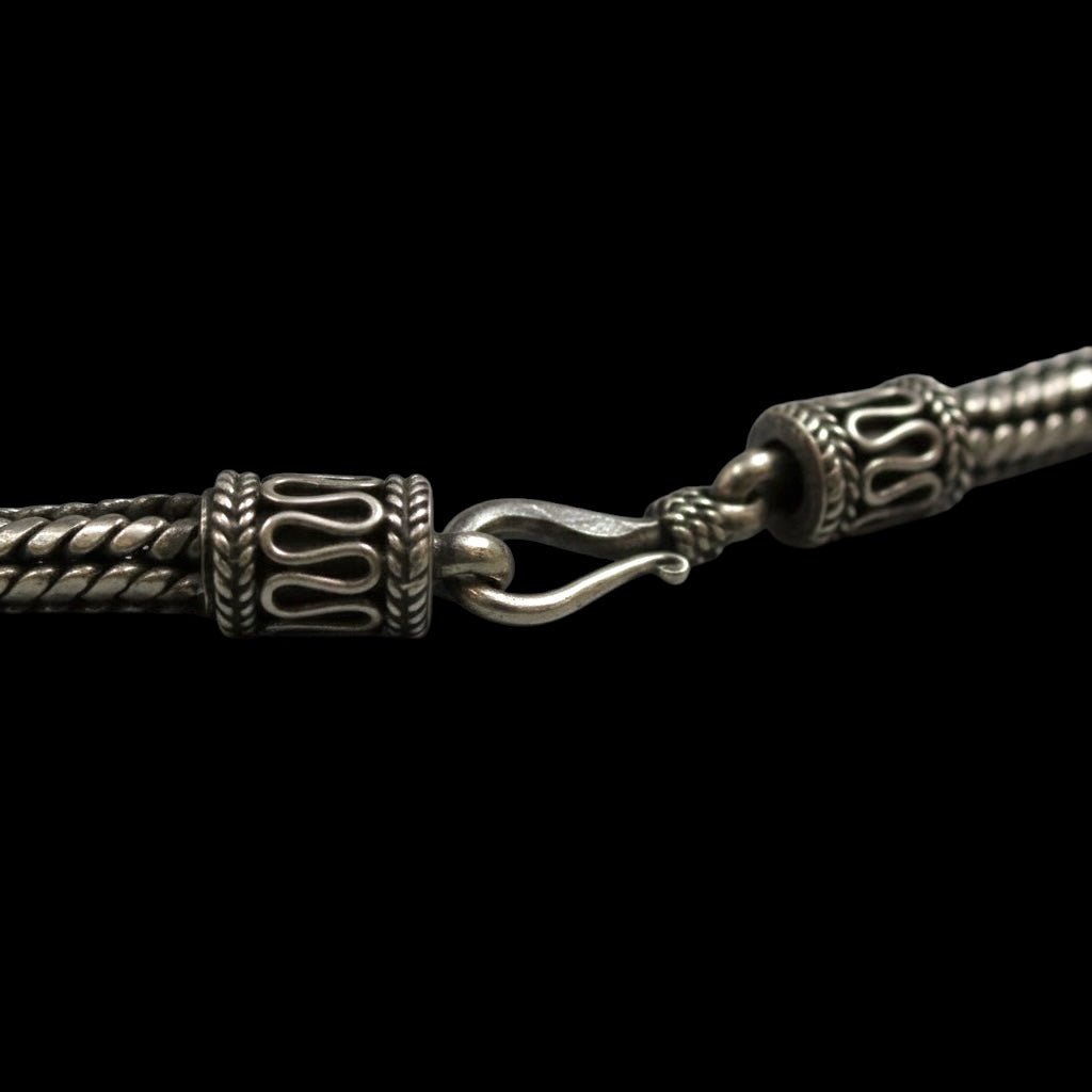 Thick Weave Foxtail Bracelet: Artisan Silver from Bali - From The Andes