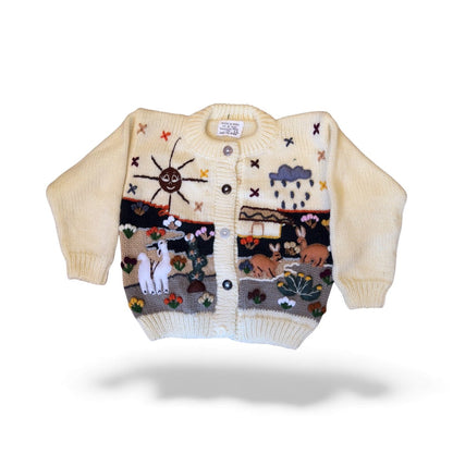 Tiny Traveler Cardigan - From The Andes