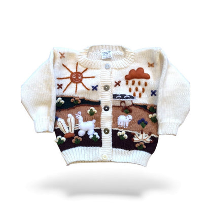 Tiny Traveler Cardigan - From The Andes