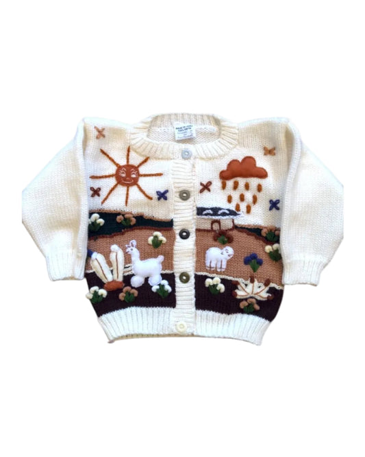 Tiny Traveler Cardigan - From The Andes