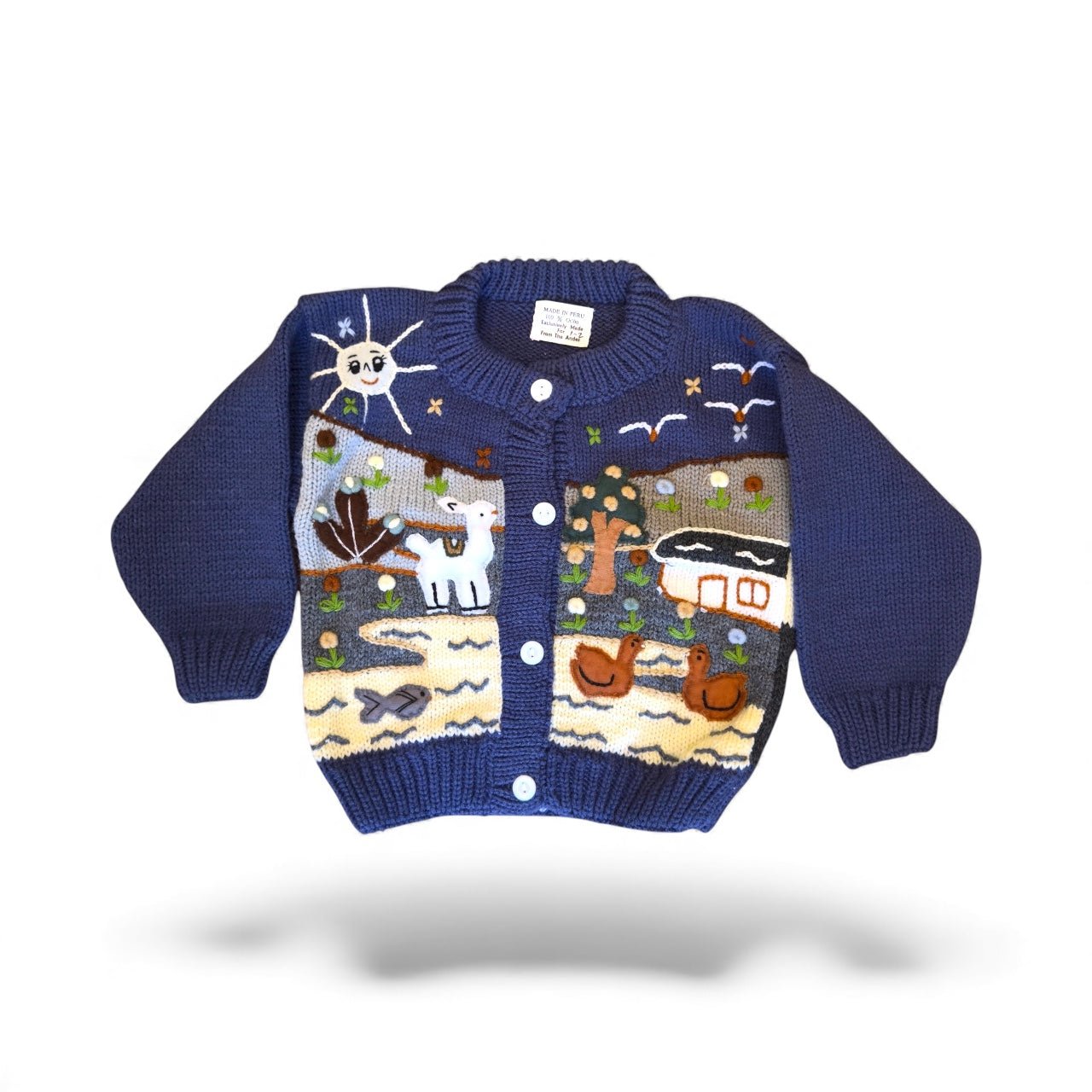 Tiny Traveler Cardigan - From The Andes