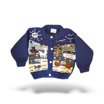 Tiny Traveler Cardigan - From The Andes