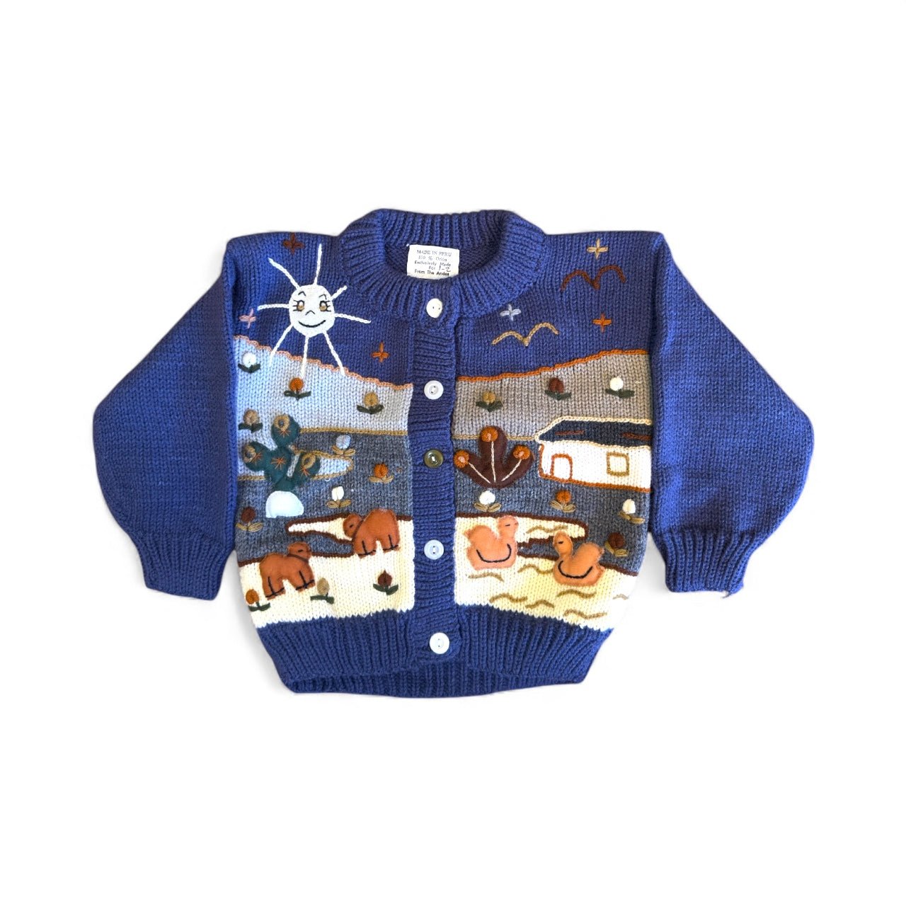 Tiny Traveler Cardigan - From The Andes