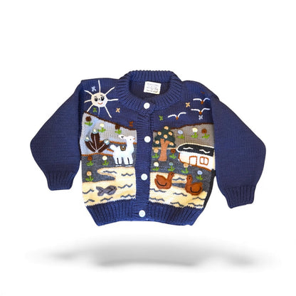 Tiny Traveler Cardigan - From The Andes