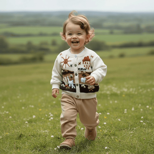 Tiny Traveler Cardigan - From The Andes