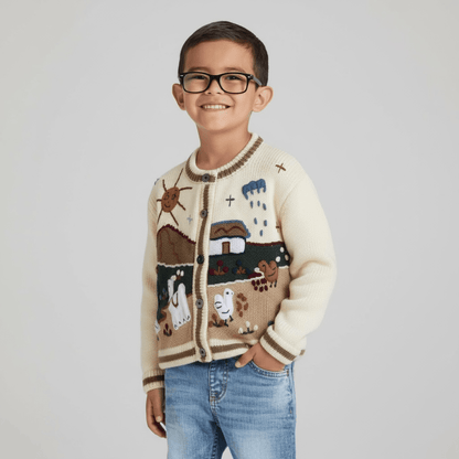 Tiny Traveler Cardigan - From The Andes