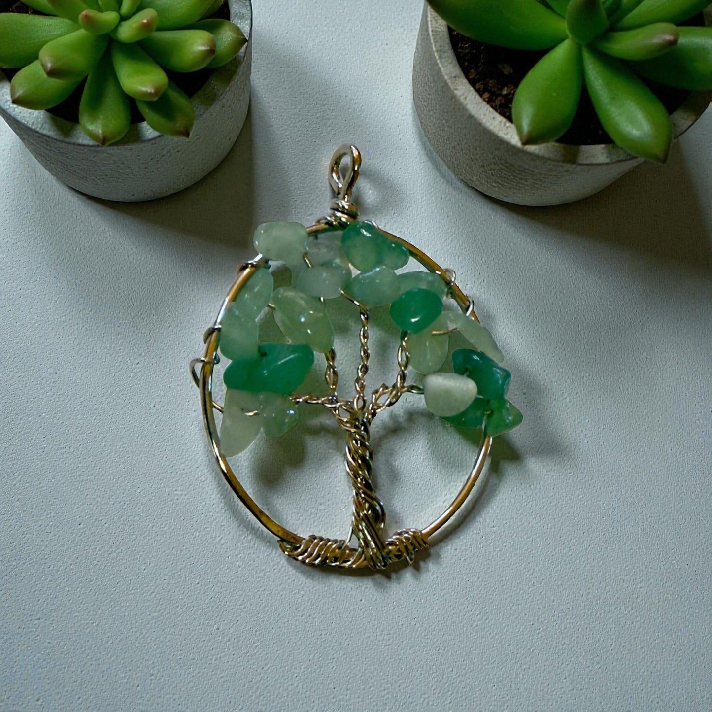 Tree of Life Gemstone Pendant - From The Andes