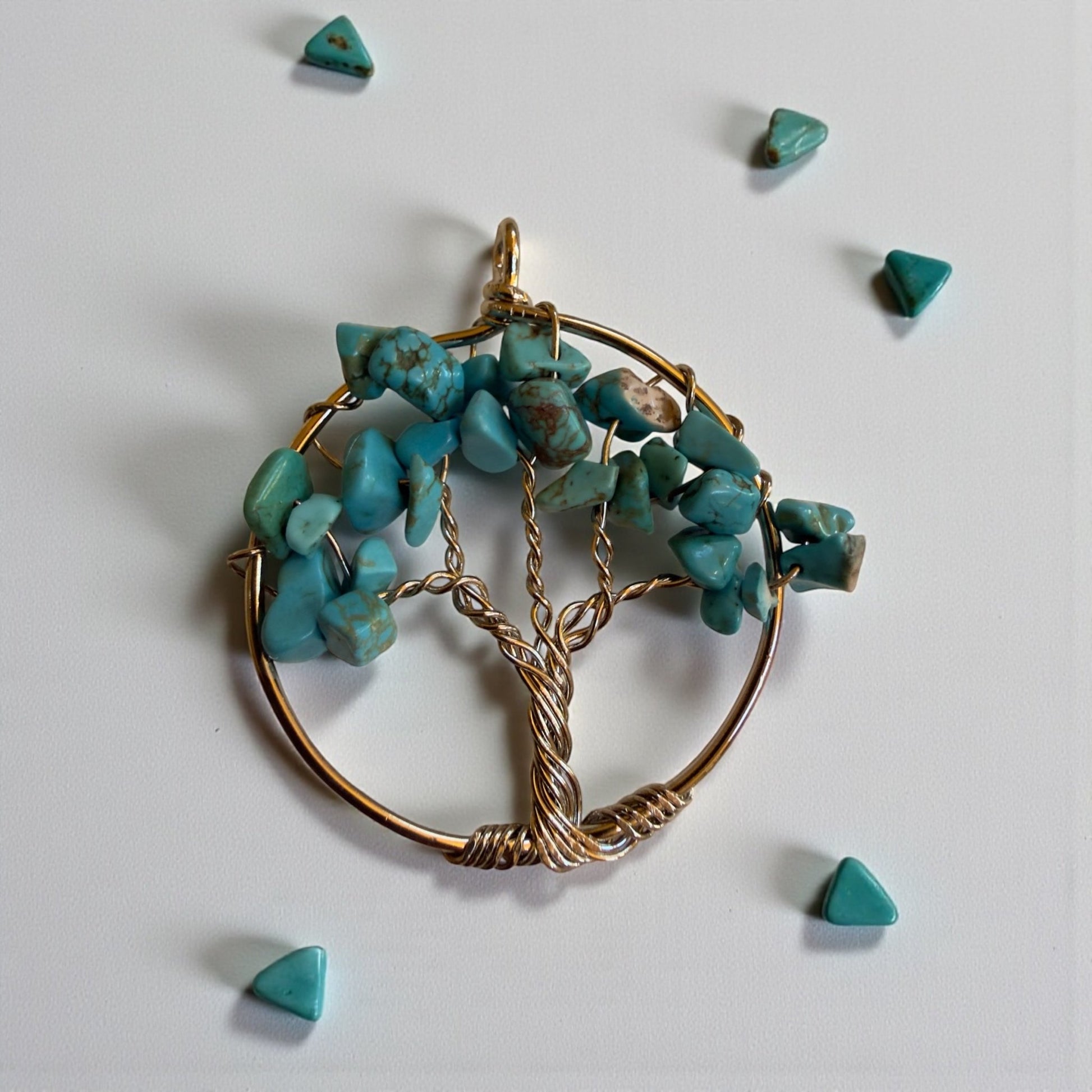 Tree of Life Gemstone Pendant - From The Andes