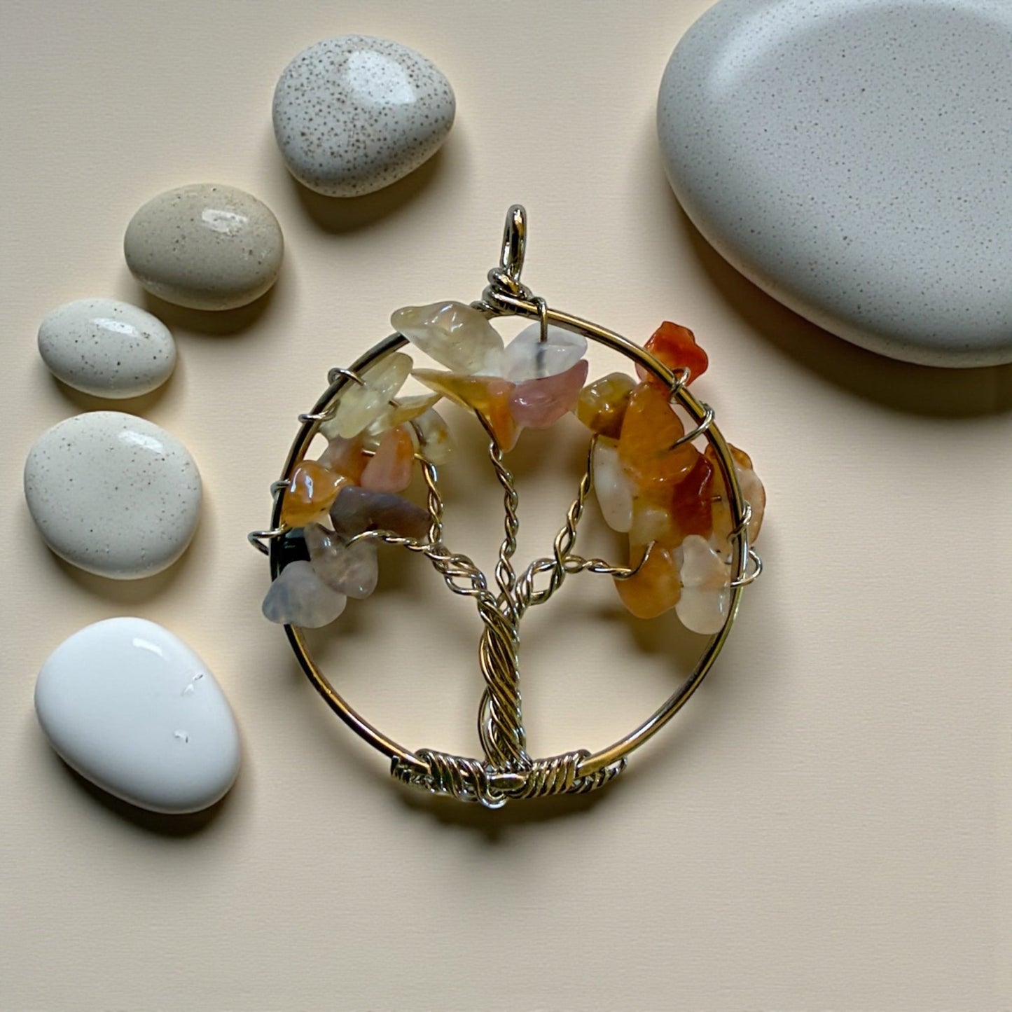 Tree of Life Gemstone Pendant - From The Andes