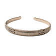 Bracelet manchette vintage balinais en argent sterling avec enroulement en spirale