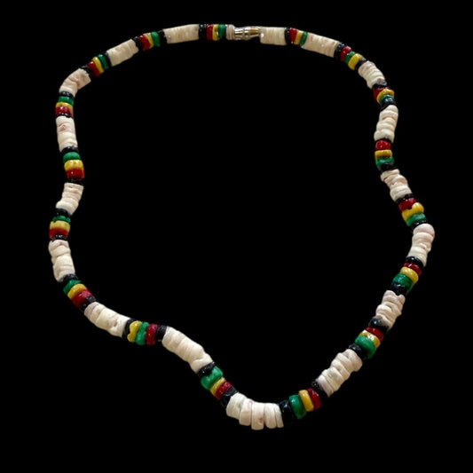Vintage Boho Mexican Shell and Stone Bead Necklaces - From The Andes