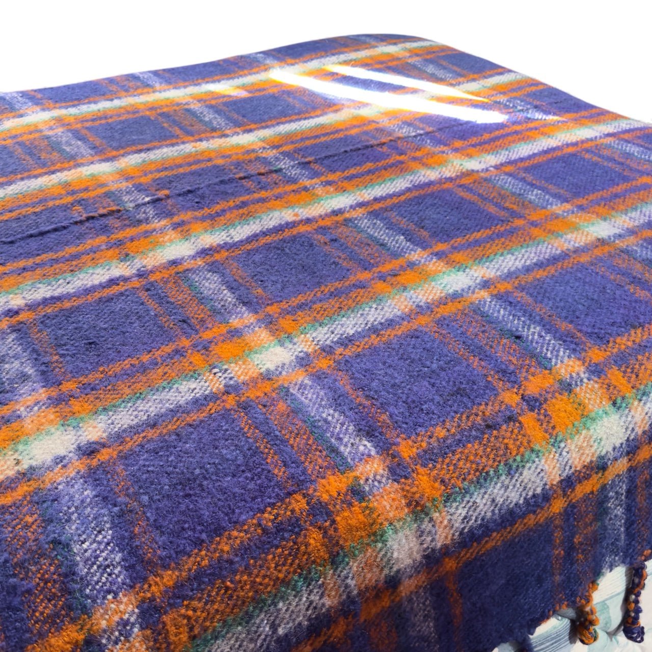 Vintage Bolivian Alpaca Heavyweight Blanket - From The Andes