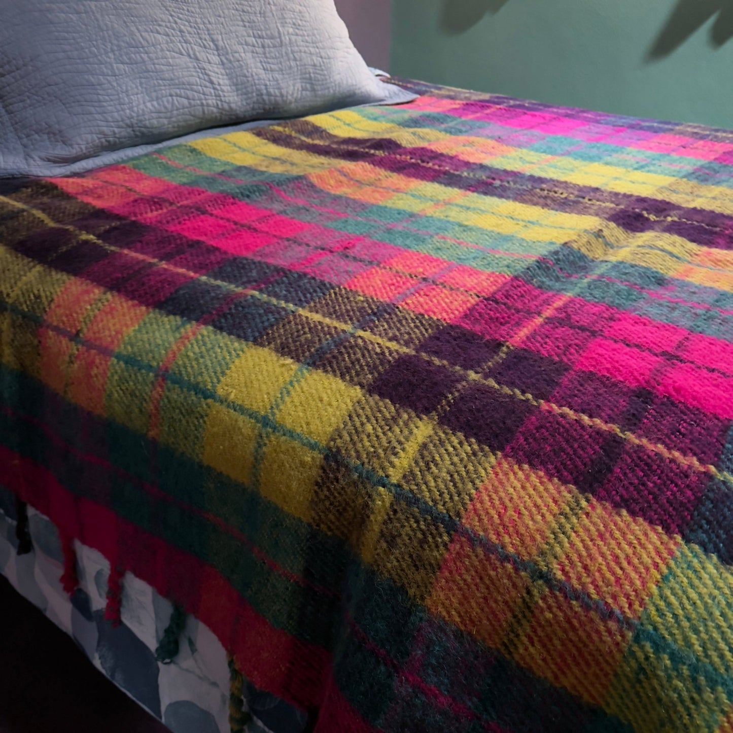 Vintage Bolivian Alpaca Heavyweight Blanket - From The Andes