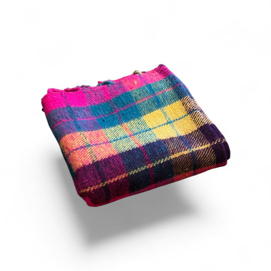 Vintage Bolivian Alpaca Heavyweight Blanket - From The Andes