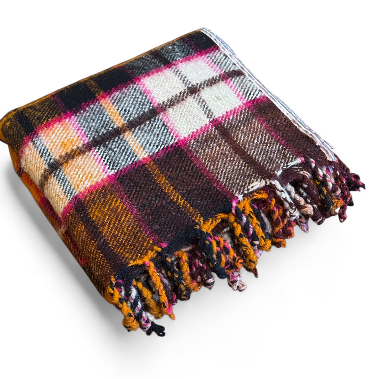 Vintage Bolivian Alpaca Heavyweight Blanket - From The Andes