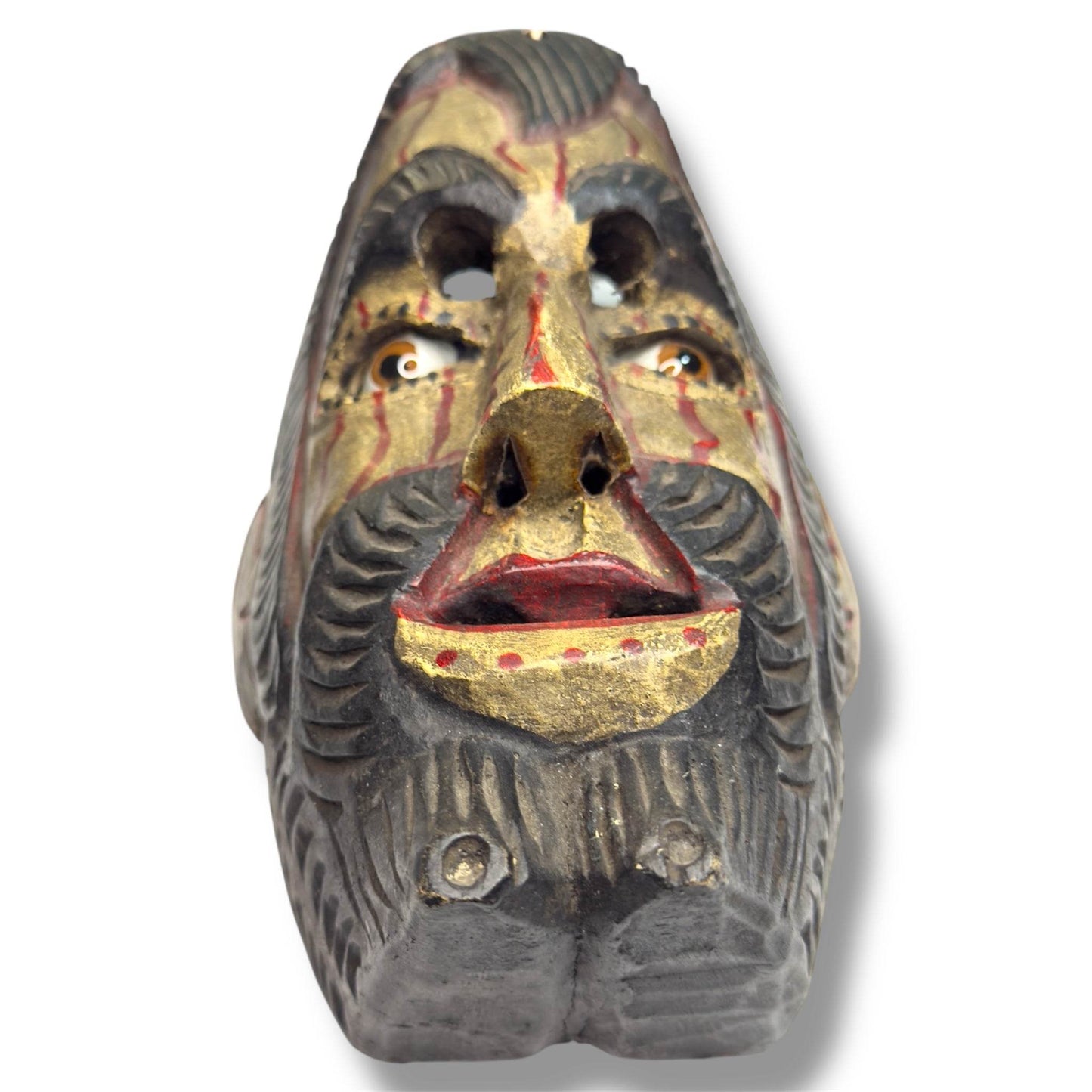 Vintage Guatemalan Conquistador Mask - From The Andes