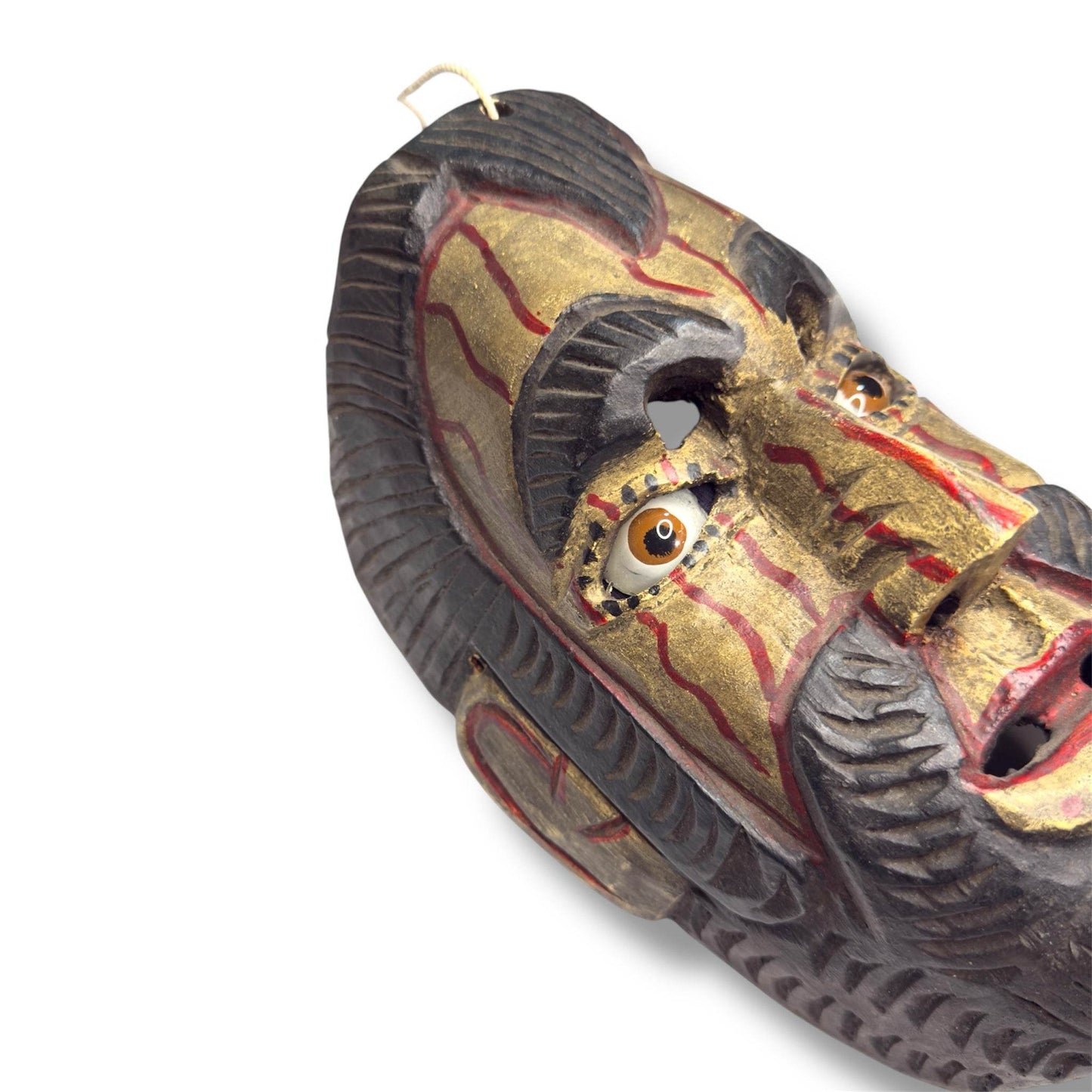 Vintage Guatemalan Conquistador Mask - From The Andes