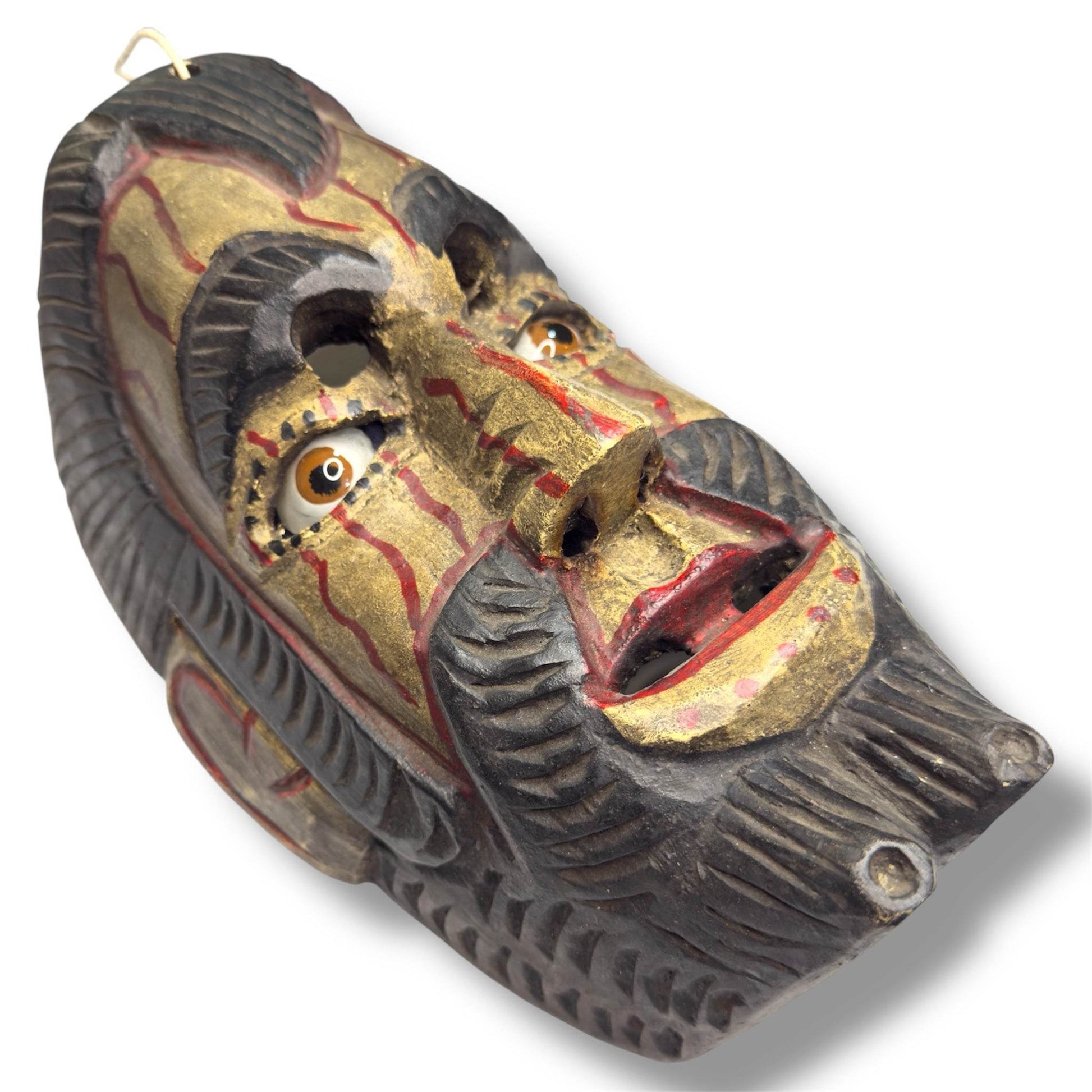 Vintage Guatemalan Conquistador Mask - From The Andes