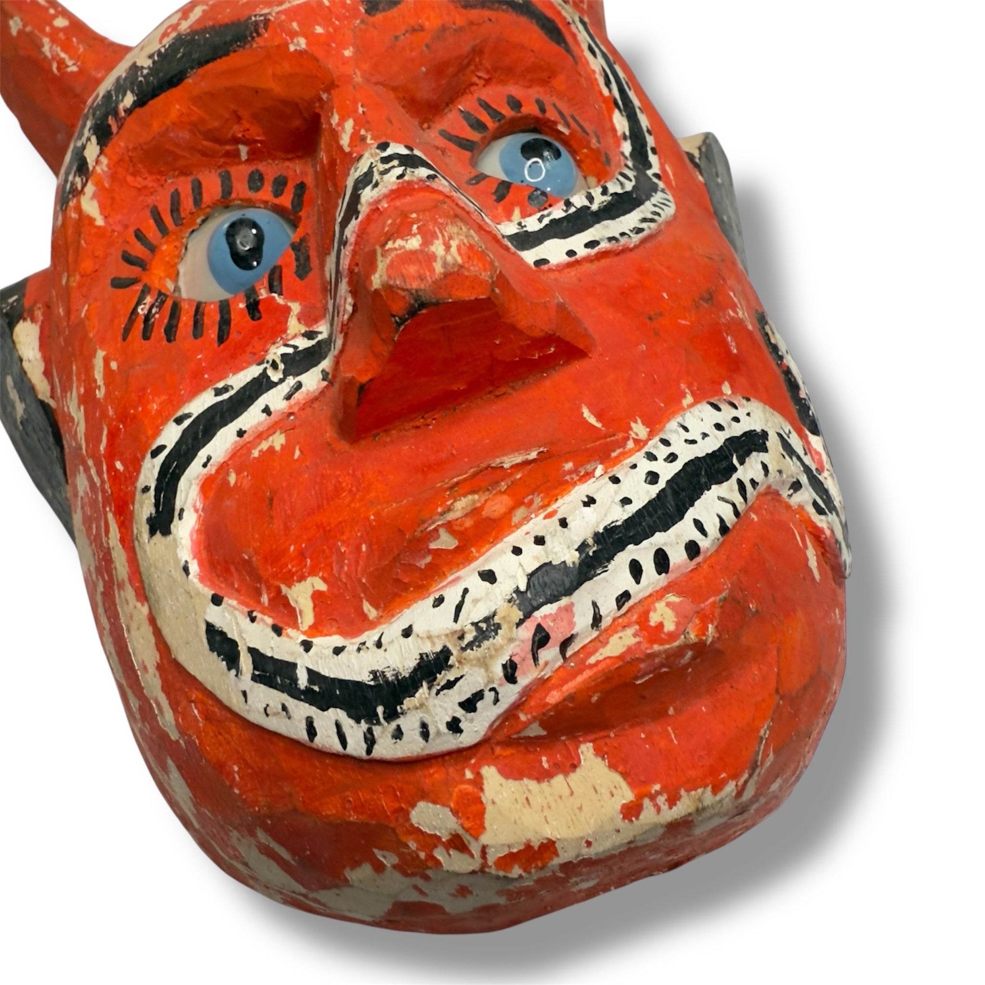 Vintage Guatemalan Diablo Mask - From The Andes