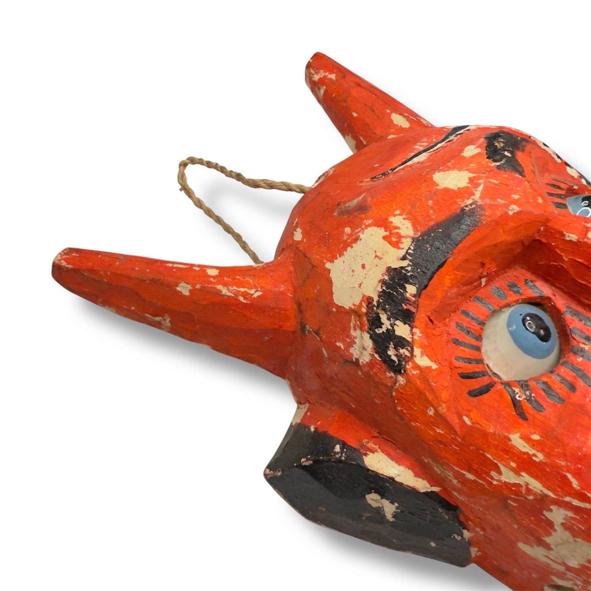 Vintage Guatemalan Diablo Mask - From The Andes