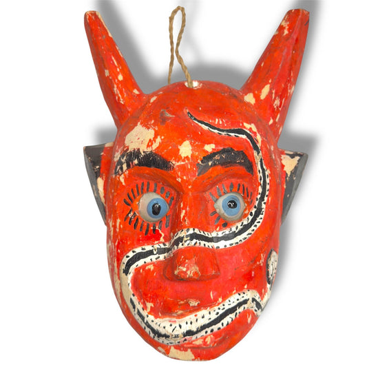 Vintage Guatemalan Diablo Mask - From The Andes