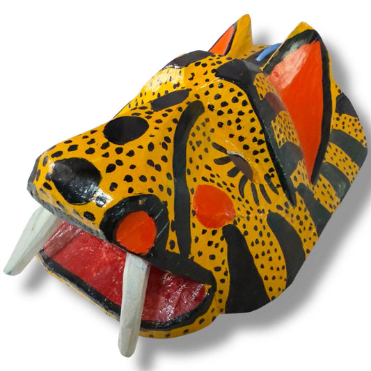 Vintage Guatemalan Jaguar Mask - From The Andes