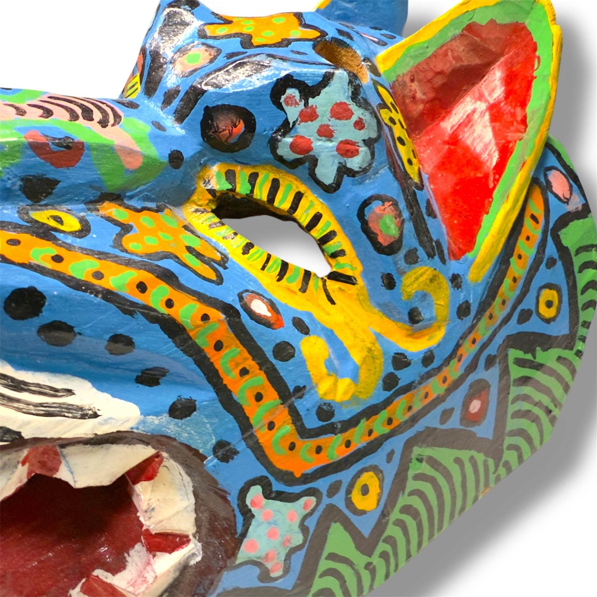 Vintage Guatemalan Jaguar Mask - From The Andes