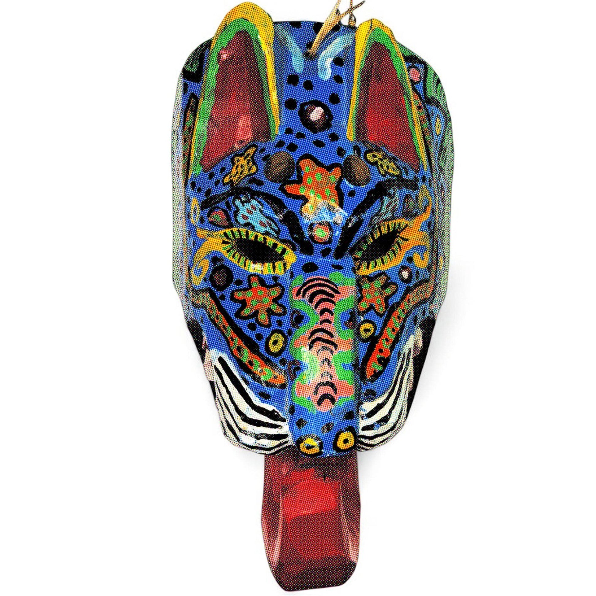 Vintage Guatemalan Jaguar Mask - From The Andes