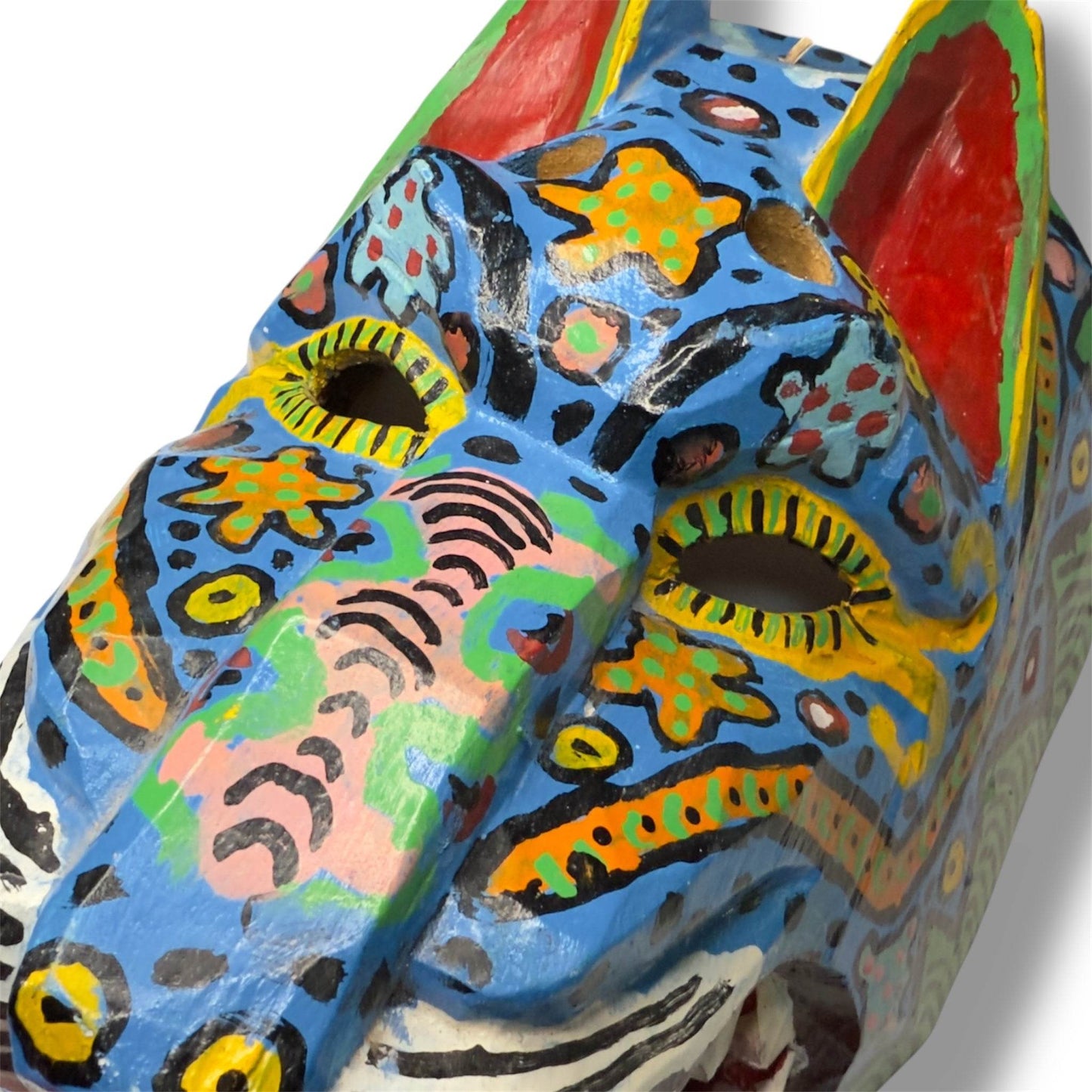 Vintage Guatemalan Jaguar Mask - From The Andes