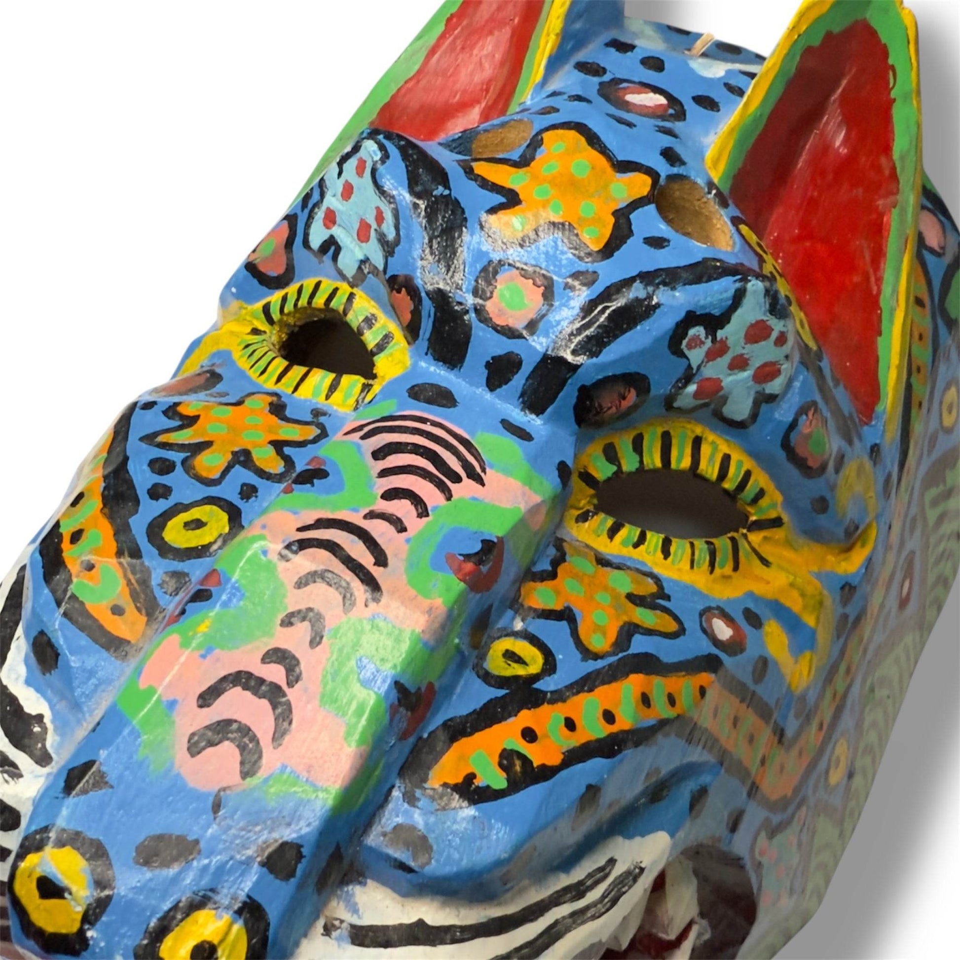 Vintage Guatemalan Jaguar Mask - From The Andes
