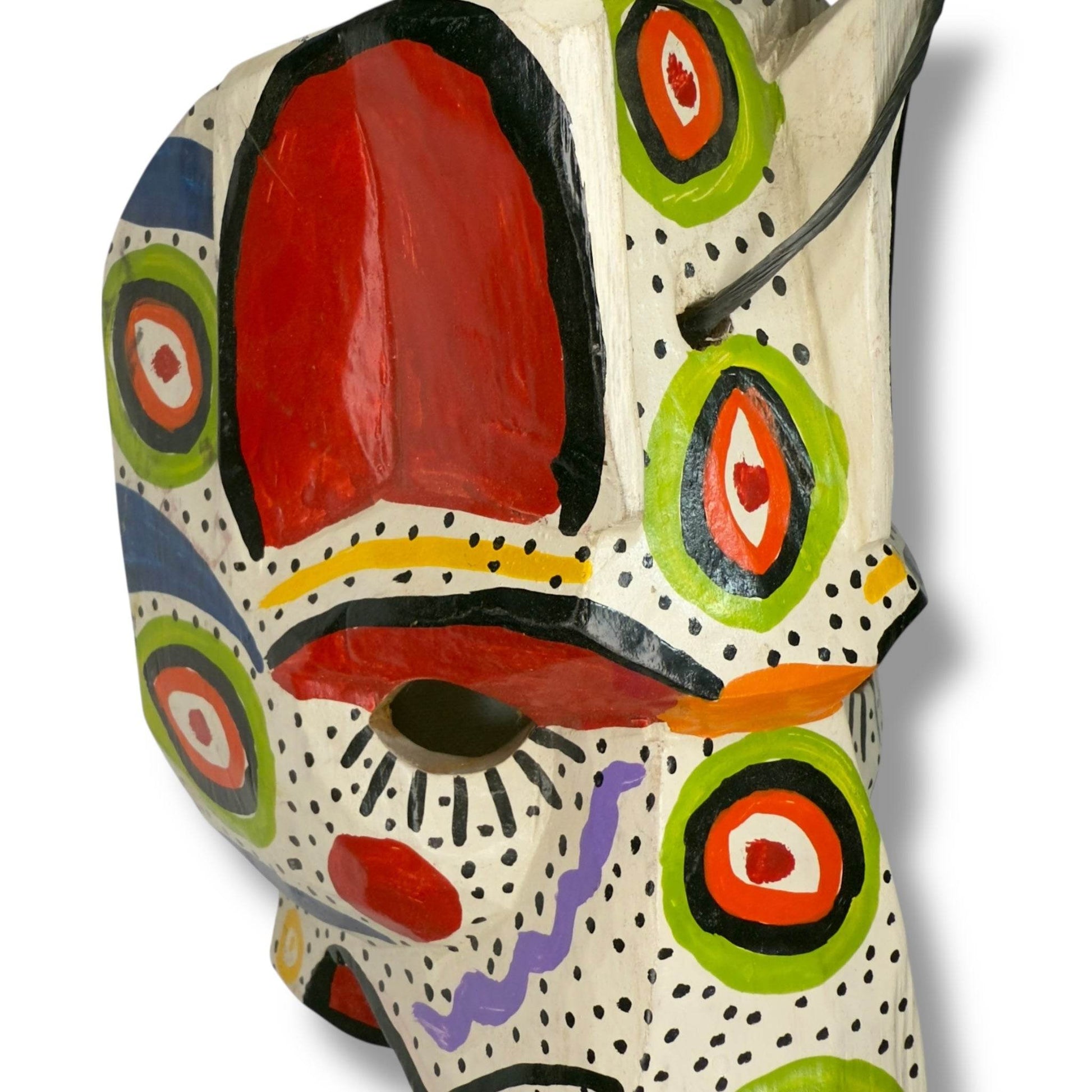 Vintage Guatemalan Jaguar Mask - From The Andes