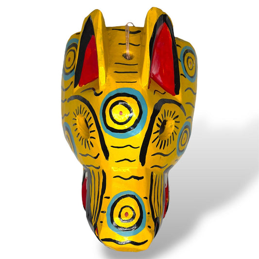 Vintage Guatemalan Jaguar Mask - From The Andes