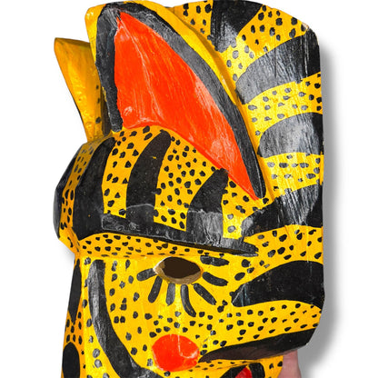 Vintage Guatemalan Jaguar Mask - From The Andes