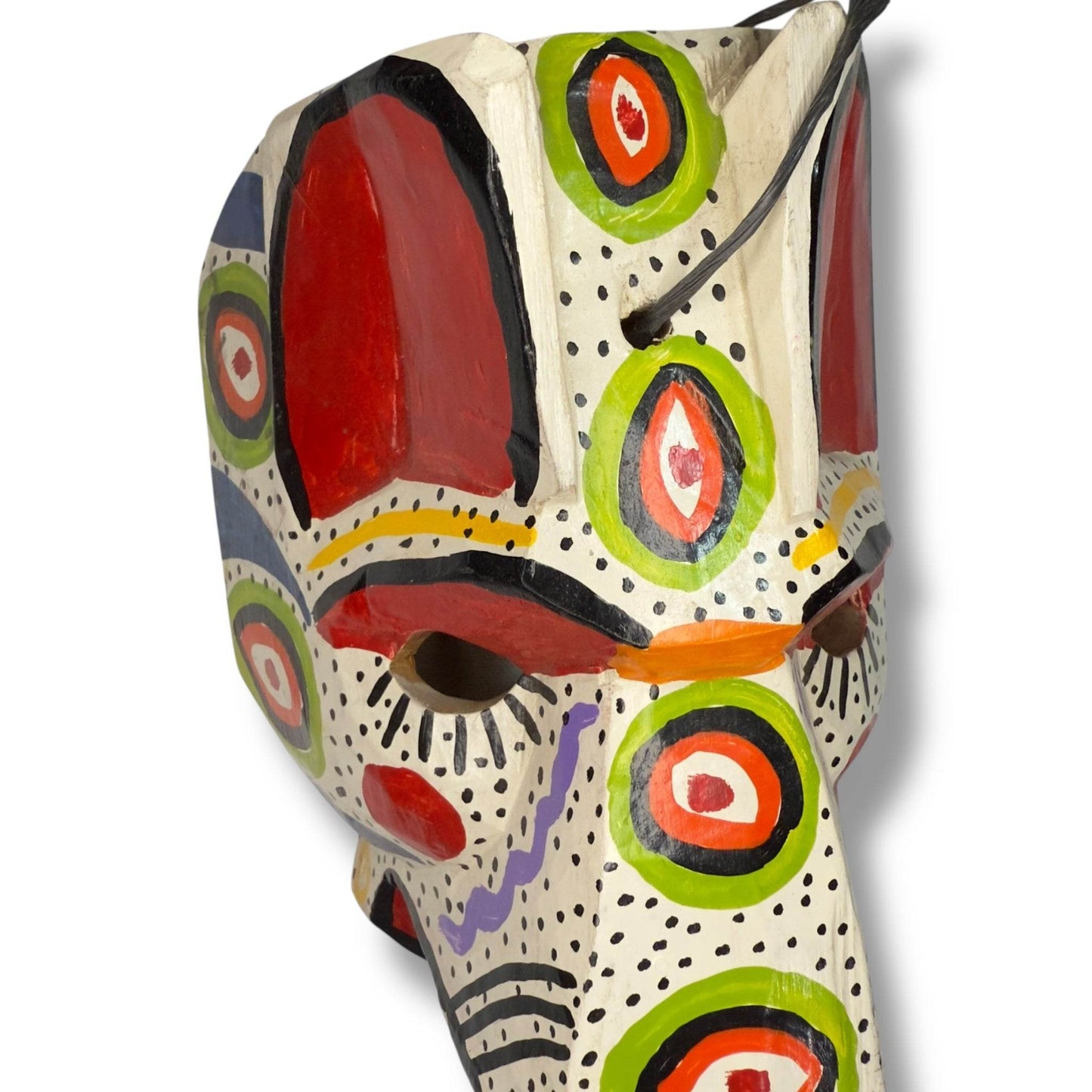 Vintage Guatemalan Jaguar Mask - From The Andes