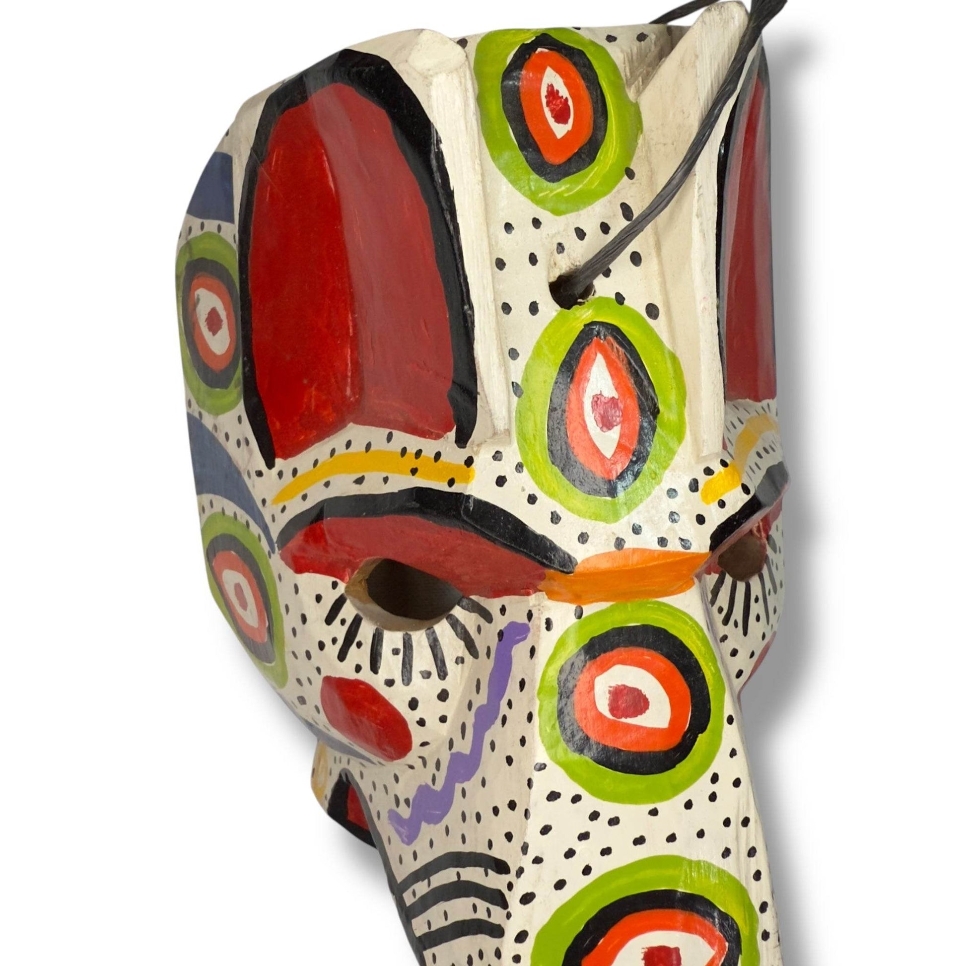 Vintage Guatemalan Jaguar Mask - From The Andes