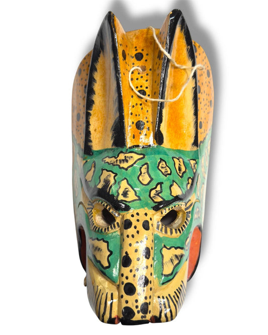 Vintage Guatemalan Jaguar Mask - From The Andes