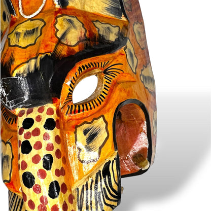 Vintage Guatemalan Jaguar Mask - From The Andes