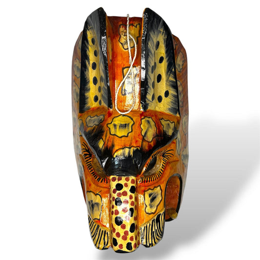 Vintage Guatemalan Jaguar Mask - From The Andes
