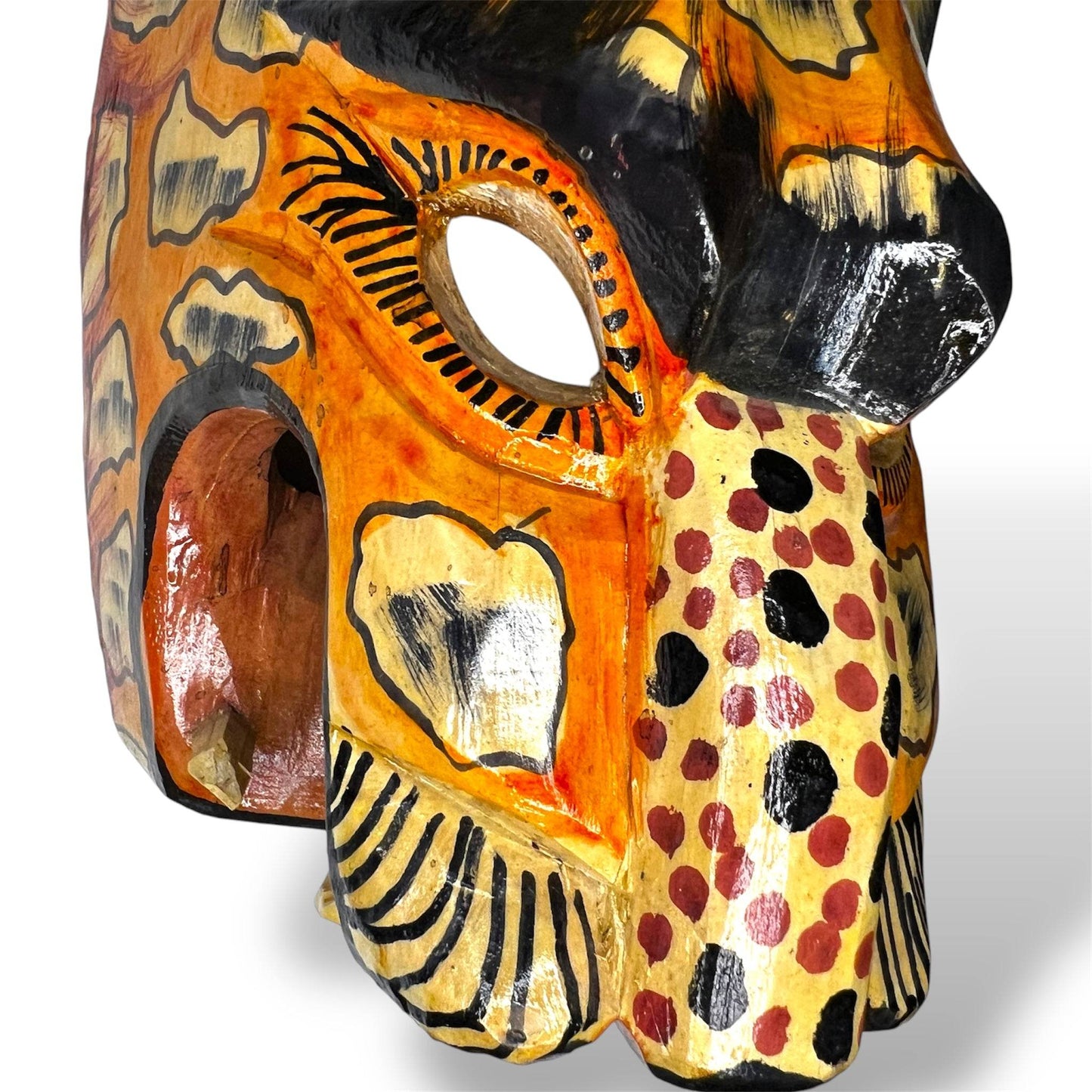 Vintage Guatemalan Jaguar Mask - From The Andes