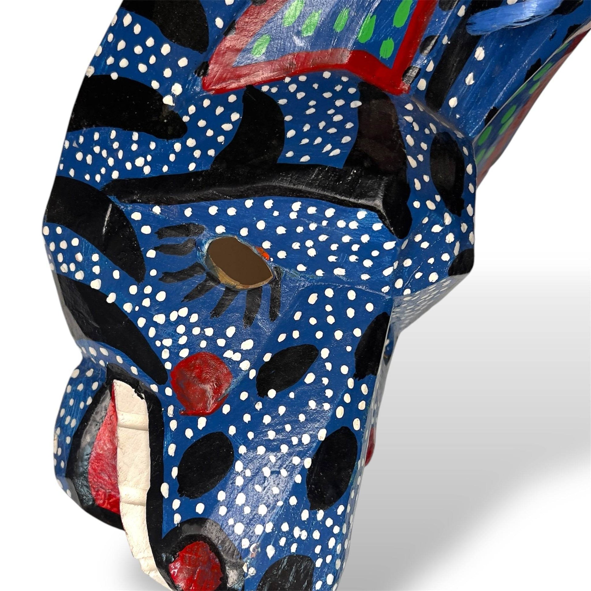 Vintage Guatemalan Jaguar Mask - From The Andes