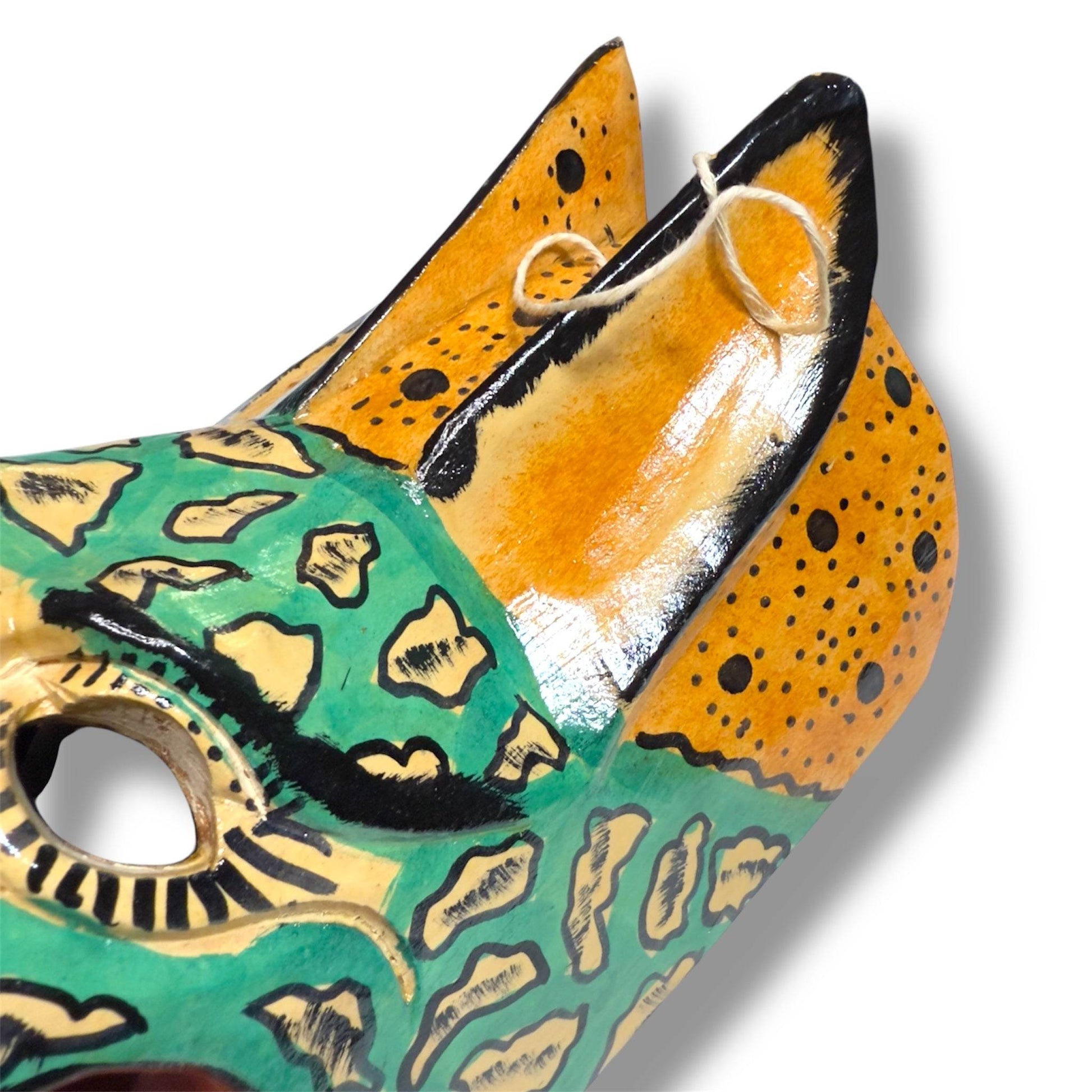 Vintage Guatemalan Jaguar Mask - From The Andes