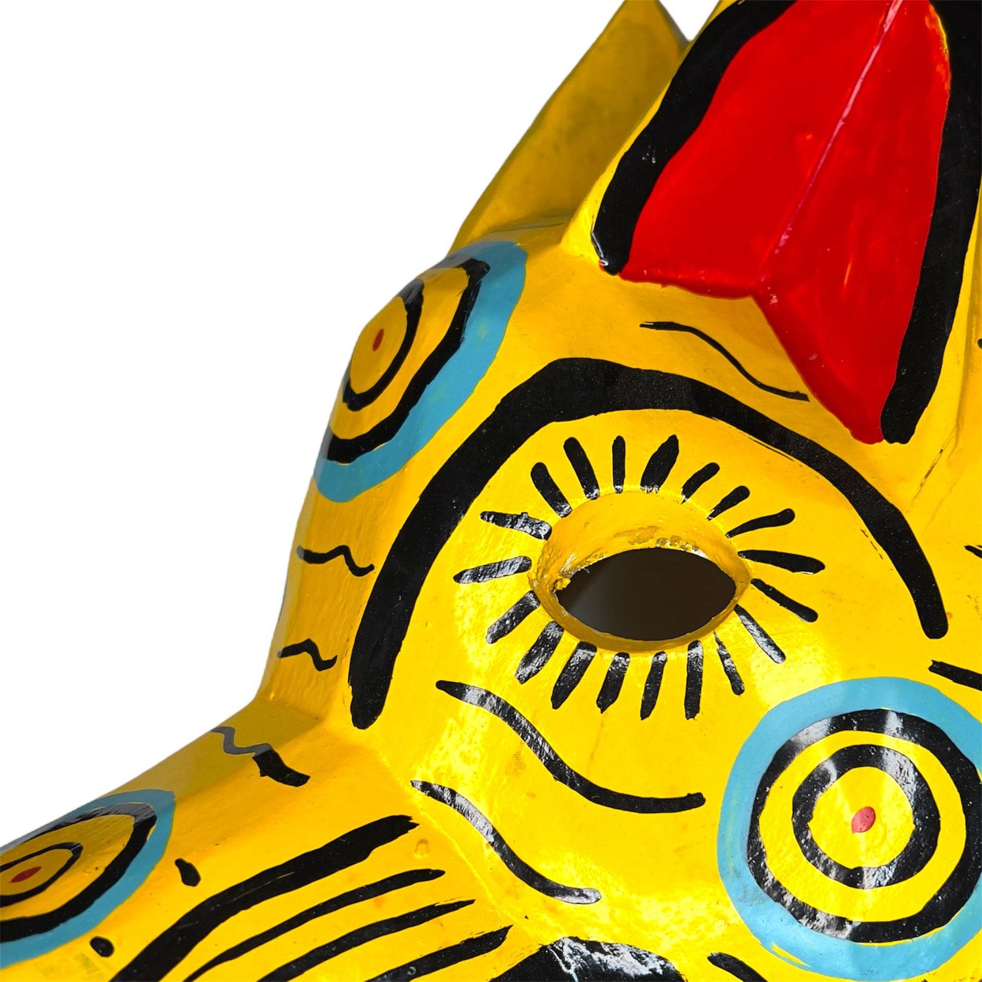 Vintage Guatemalan Jaguar Mask - From The Andes