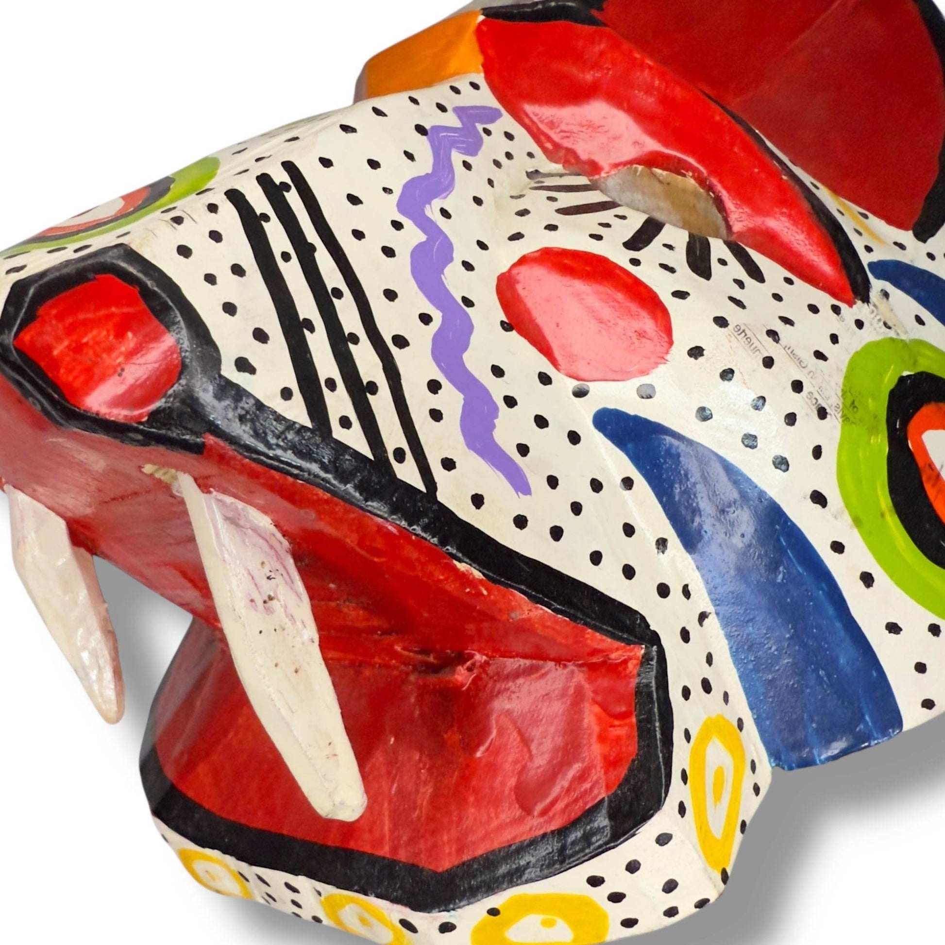 Vintage Guatemalan Jaguar Mask - From The Andes